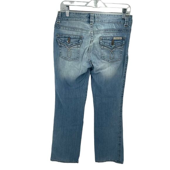 Calvin Klein Jeans Women's Straight Leg Medium Wash Stretch Denim Blue Size 4 - Picture 9 of 10